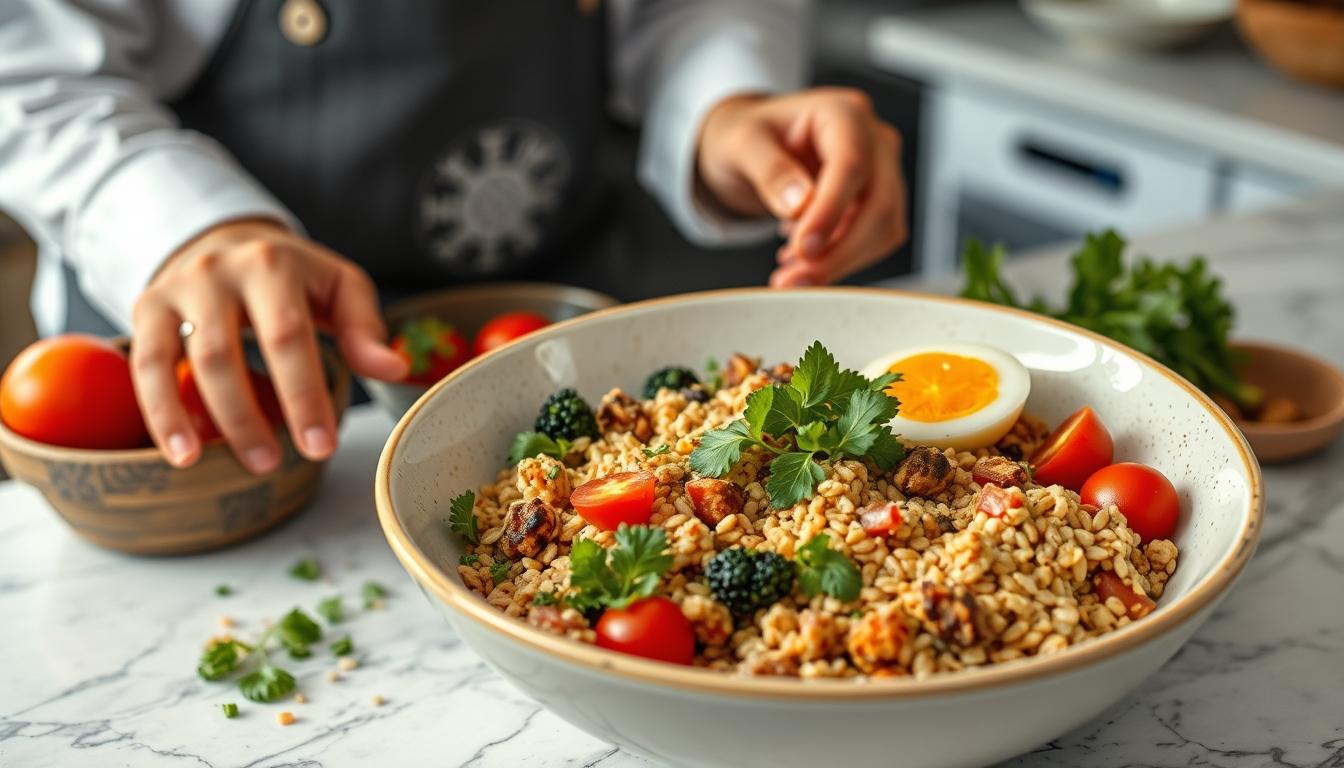 Fresh ingredients for healthy home cooking